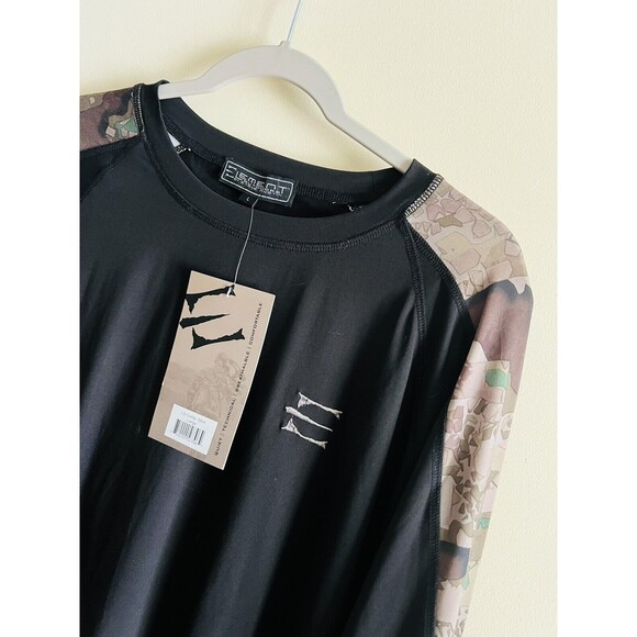 Men's Element Outdoors Lightweight Comp Long Hunting Layer Top L Camo Black NWT‎ - Picture 2 of 3